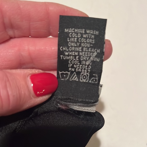 Express black sleeveless faux wrap dress shirred detail size large fits 10 - Picture 9 of 11